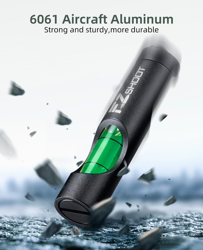 EZshoot Scope Level Leveling Kit, High Precision Big Bubble Black