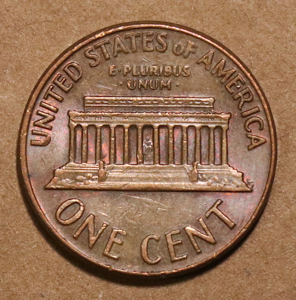 1970 D Lincoln Memorial cent