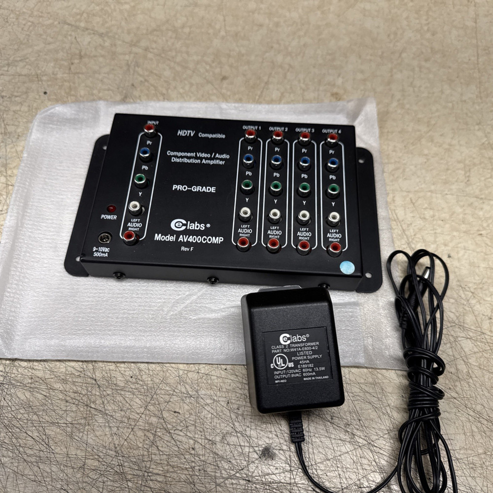 CELabs Pro-Grade Model AV400COMP Video Audio w/Power source