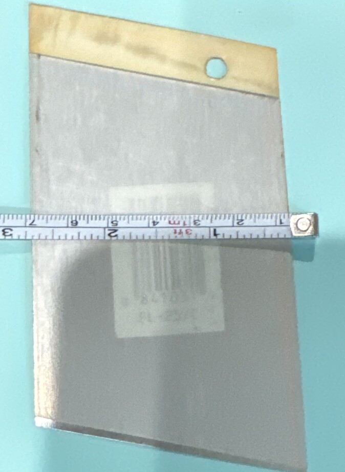 Self adhesive Reflective “B” letter chrome 2/12”X4”