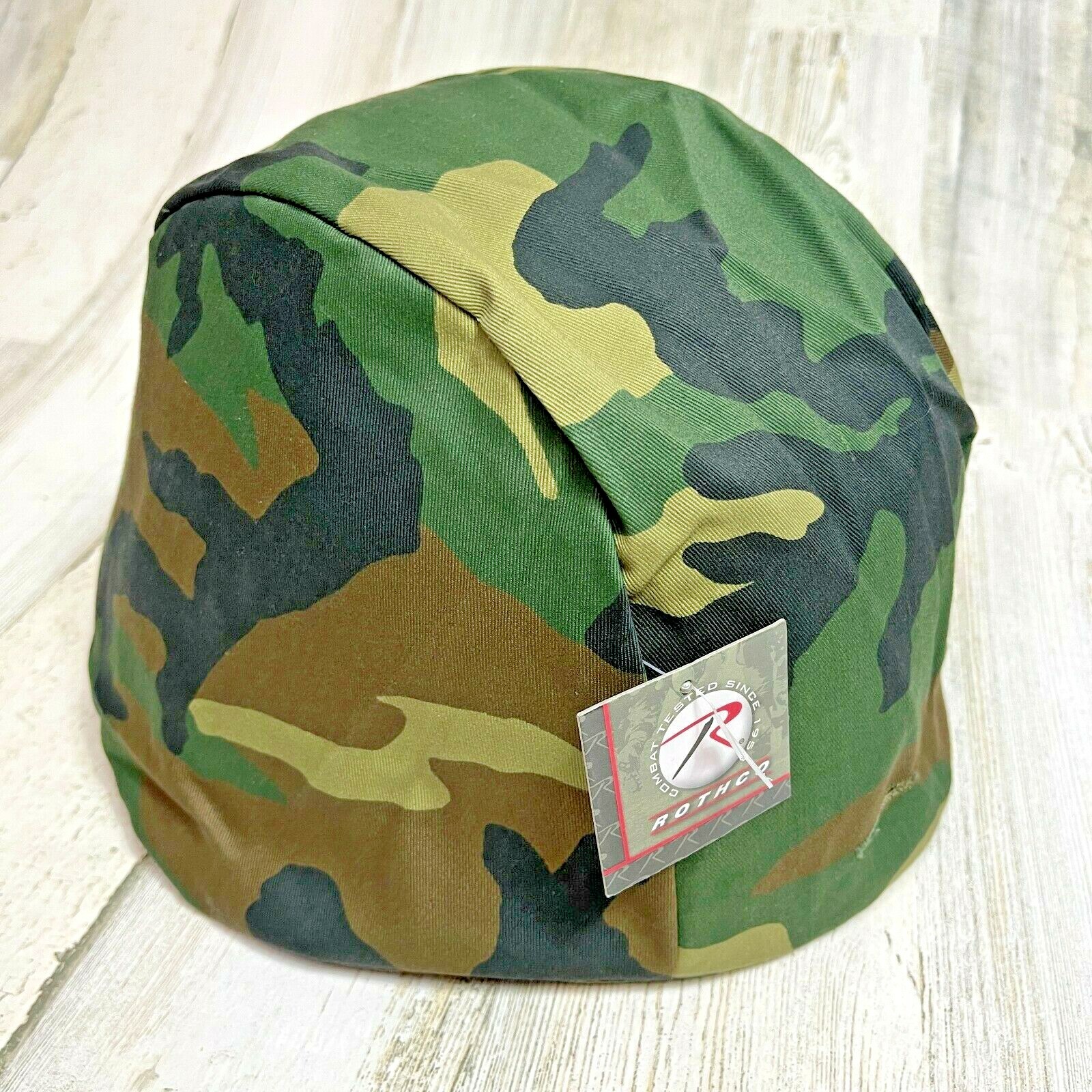 Woodland Camo PASGT Helmet Cover One Size Fits All Ground Troop Camouflage NWT