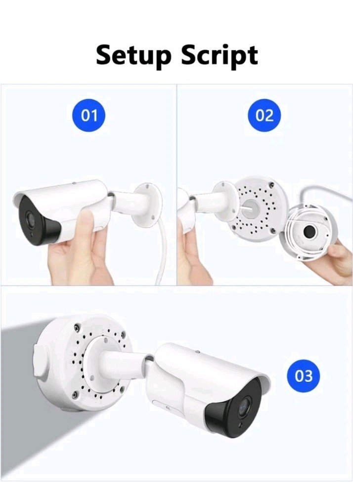 8 Pk. Only Compatible with Bullet Camera Universal Bullet Camera Mount Bracket