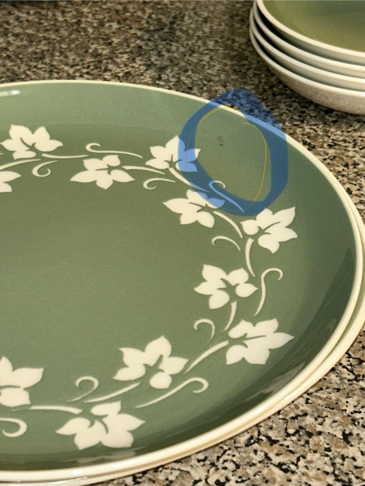 Harkerware Ivy Wreath Complete Set for 6 PLUS Serving Dishes