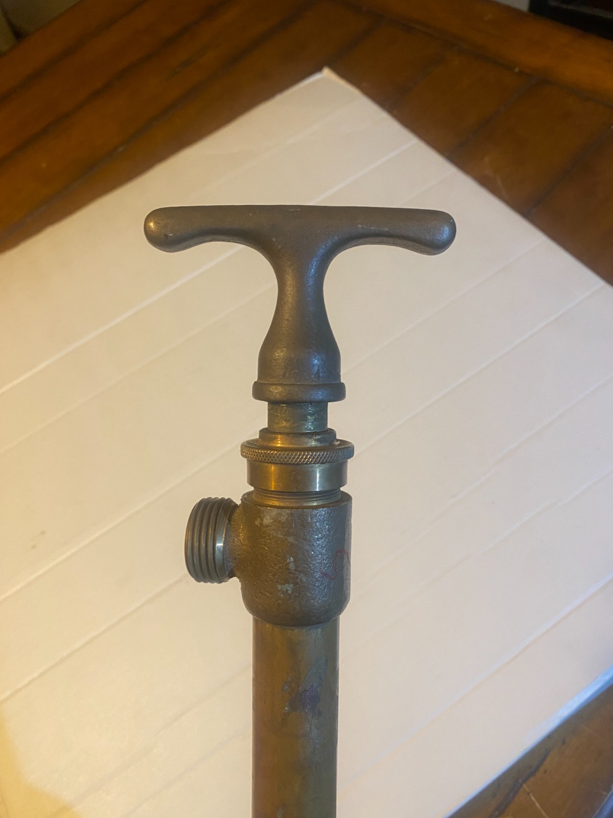Vintage Maritime Antique Brass and Copper Hand Bilge Pump