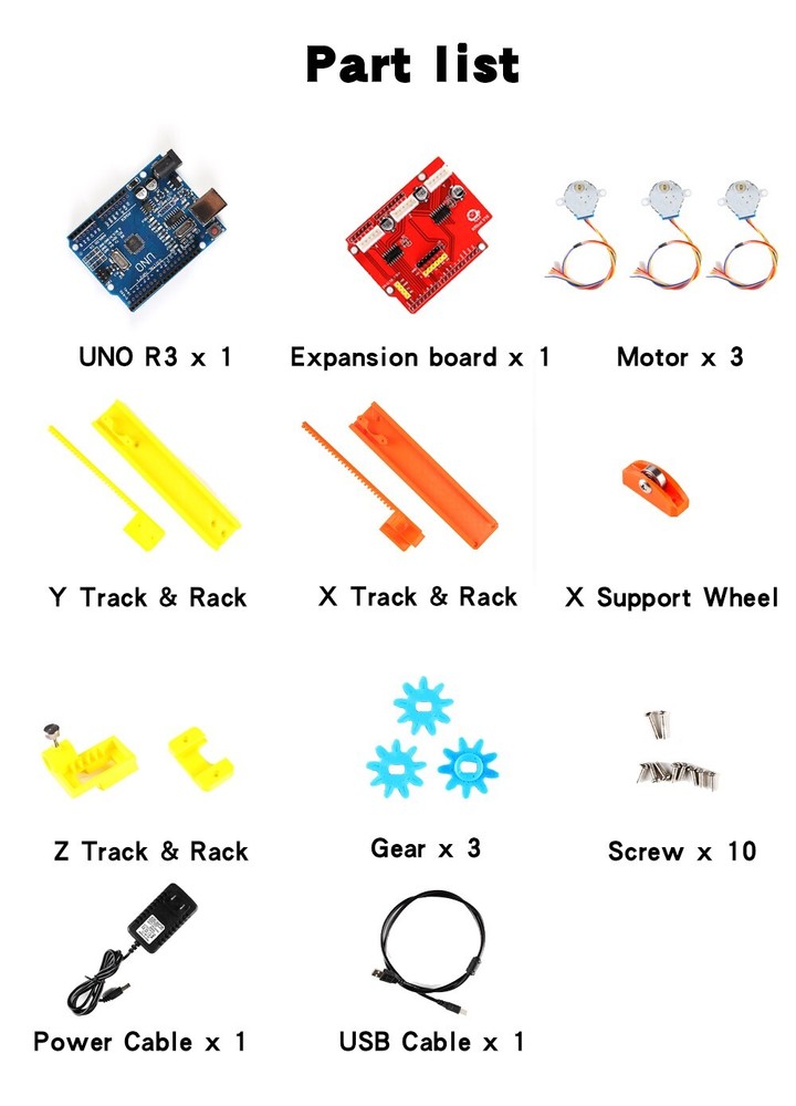 Arduino Mini CNC Plotter Open Source Machine Drawbot Pen Drawing Robot Machine