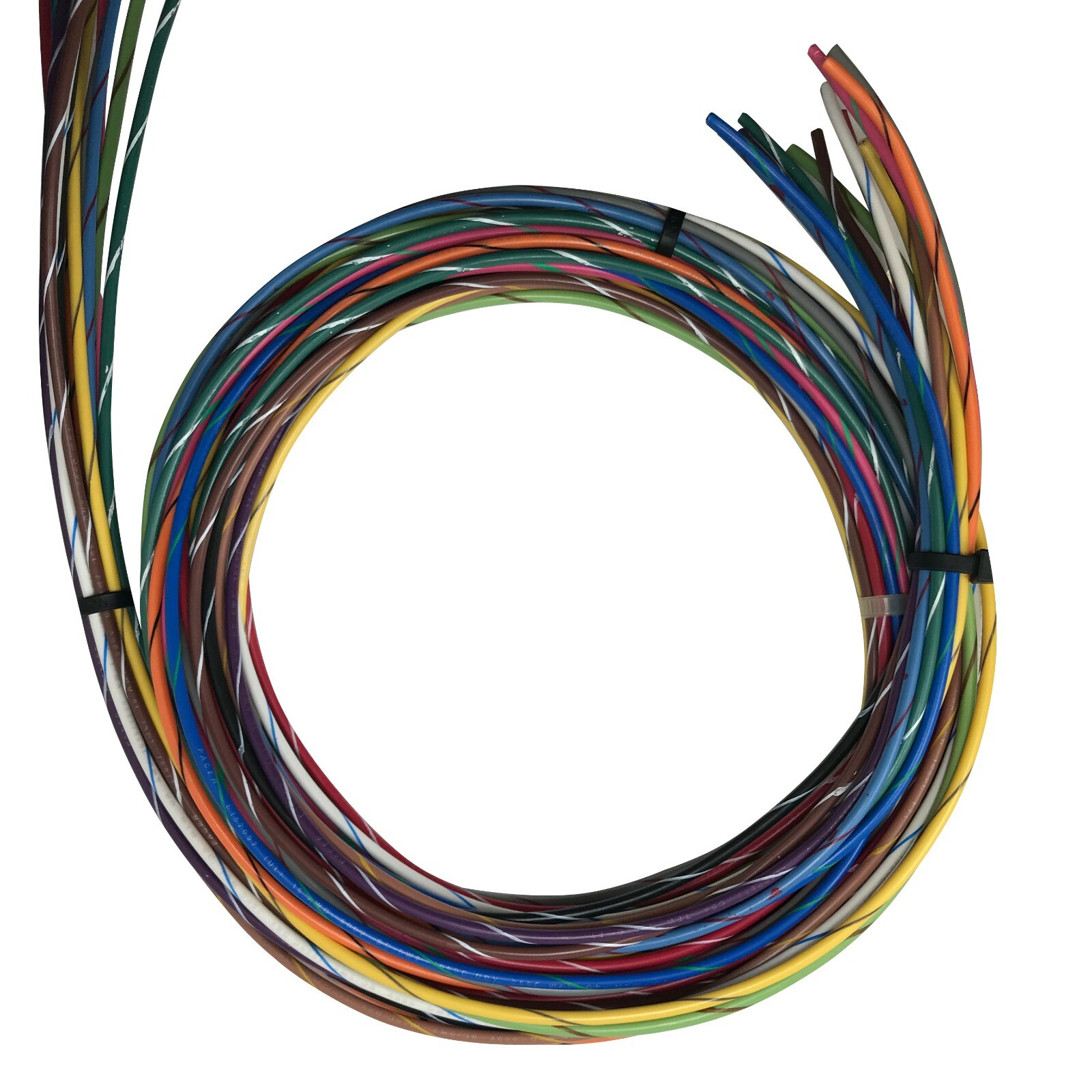 Striped Primary Wire 18 AWG Gauge 25 FT Car Boat Marine Tinned Copper 14 Colors