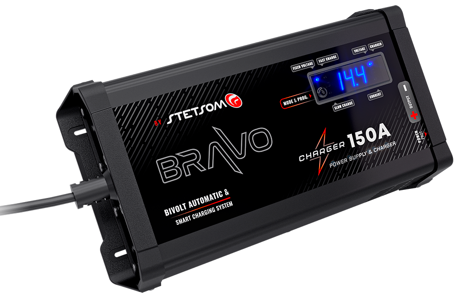Stetsom BRAVO Charger 150A automatic BI-VOLT & smart charging system