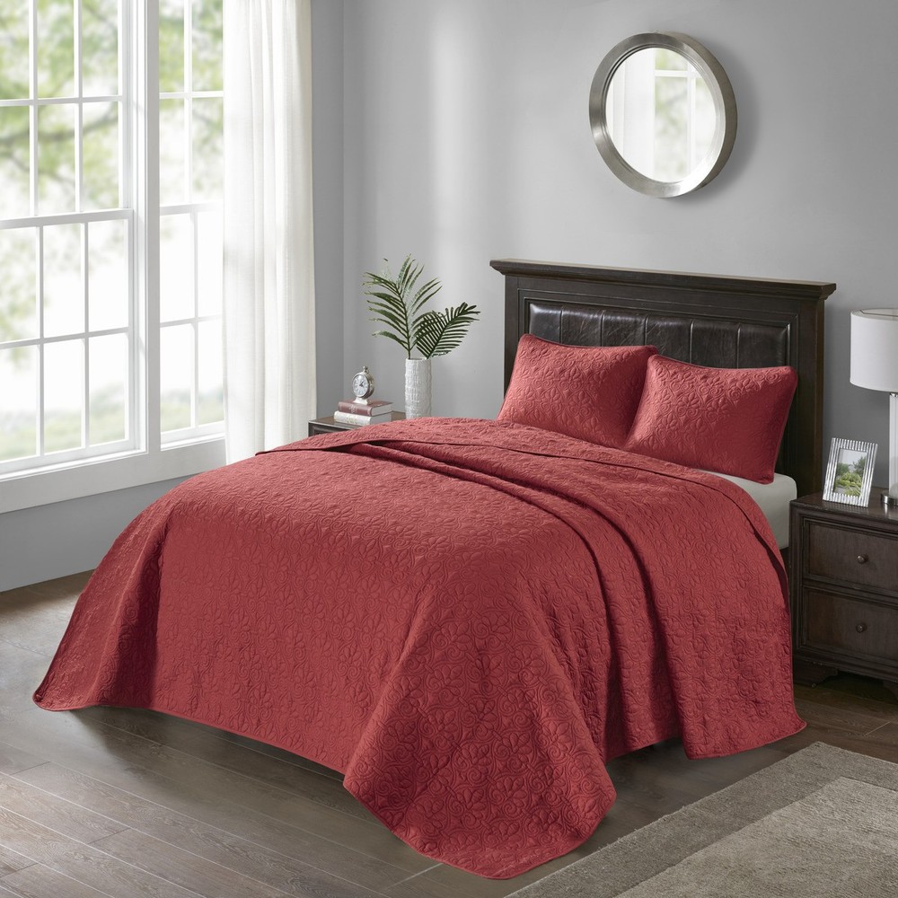 Reversible Bedspread Set with Antimicrobial Cotton Quilted Bedding