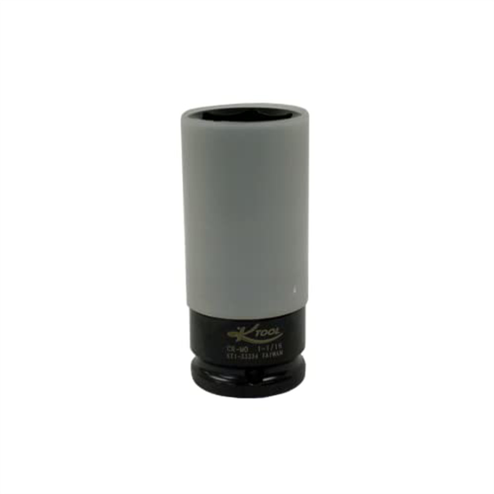 K-Tool 33334 1-1/16" x 1/2 Drive Thin Wall Protective Black Socket (EA)