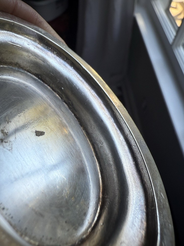 Vintage Mid Century Silver Plate Ornate Footed Gravy Boat