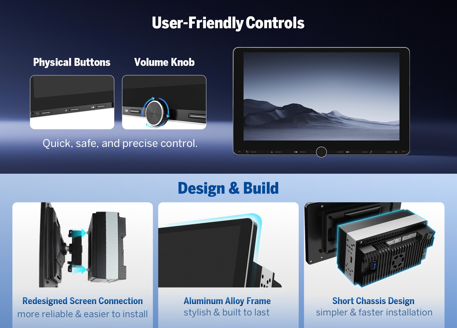 Eonon UX7A Plus 10.1" IPS Android 14 4+64G 2DIN GPS CarPlay Car Stereo Radio DSP