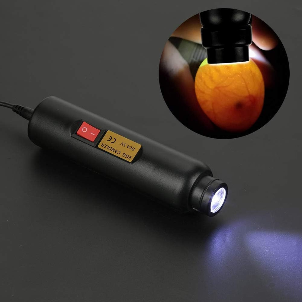 LED Egg Hatching Test Light, High LED Chicken Egg Candler Mini Egg Tester Pen...