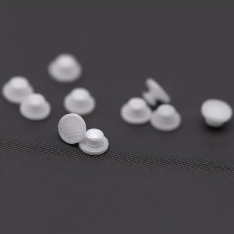 Dental Orthodontic Bondable Clear Ceramic Lingual Button Round/Rectangular Base