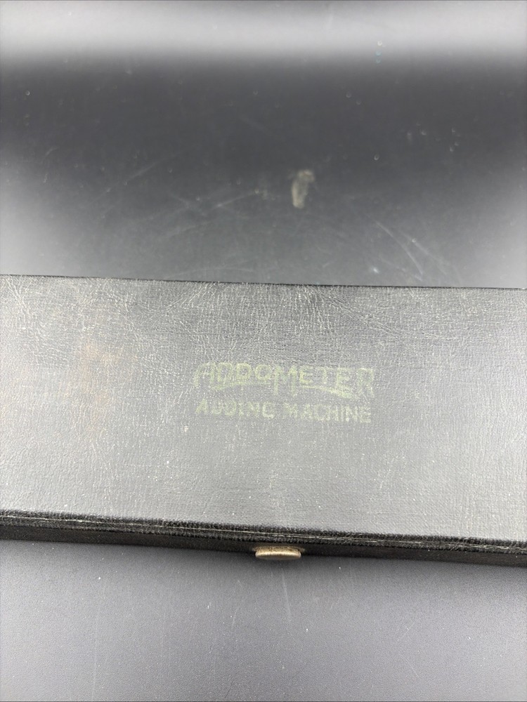 Vintage Addometer Adding Machine Calculator & Stylus Pen Co Chicago Complete