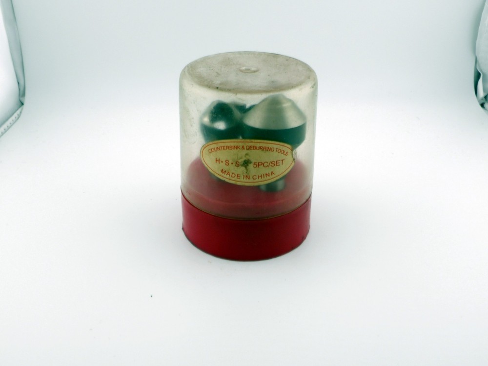 5 Piece Set HSS Countersink & Deburring Tools in Case