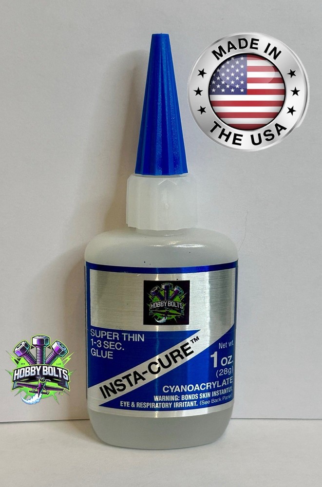 CA Glue 3-Pack 1oz - Thin, Medium & Thick Cyanoacrylate Adhesive Set (BSI)
