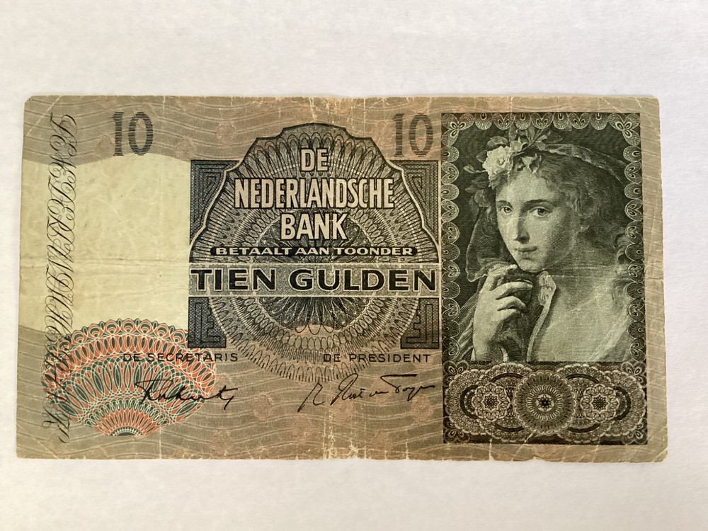 Netherlands Bank Notes 1 & 10 Gulden