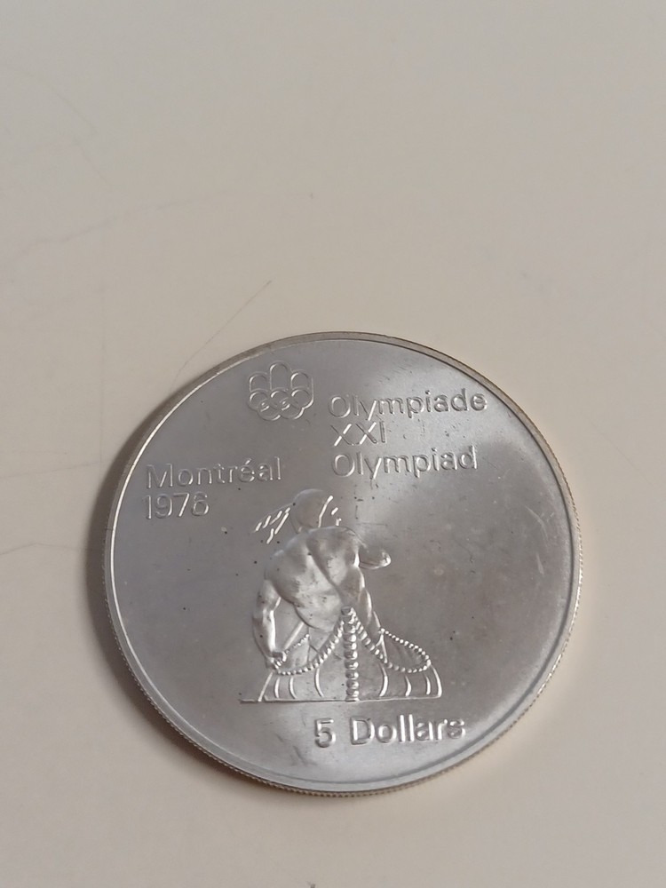 1974 Canada 5 Dollar, Canoeing
