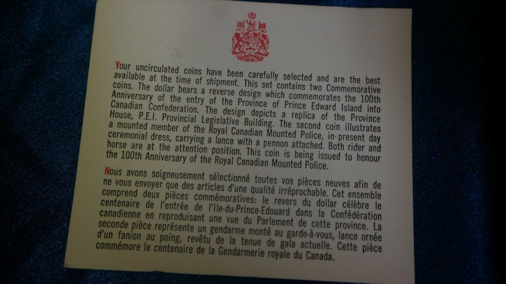 Canada 1973 UNC coins set RCM