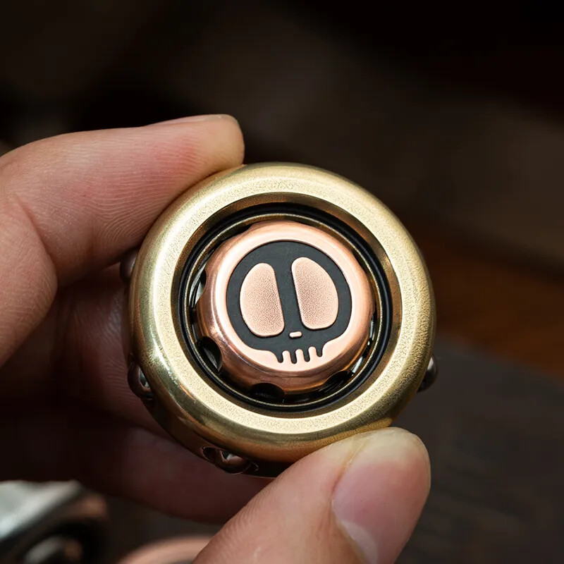 LAUTIE SAM Ring Metal Gyro Fidget Spinner Devil's Son EDC Finger Rotation Toys