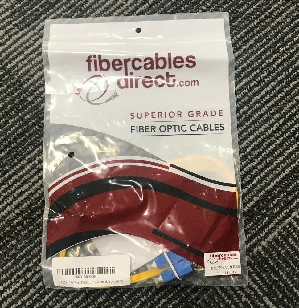 FiberCablesDirect - 1M OS2 LC-SC Patch Cable