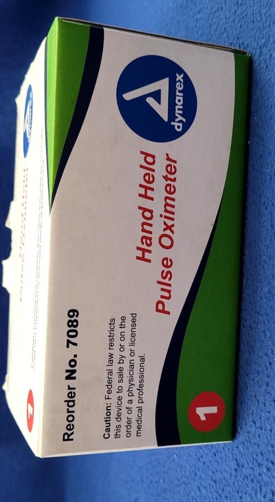 Dynarex Hand Held Pulse Oximeter Complete In Box