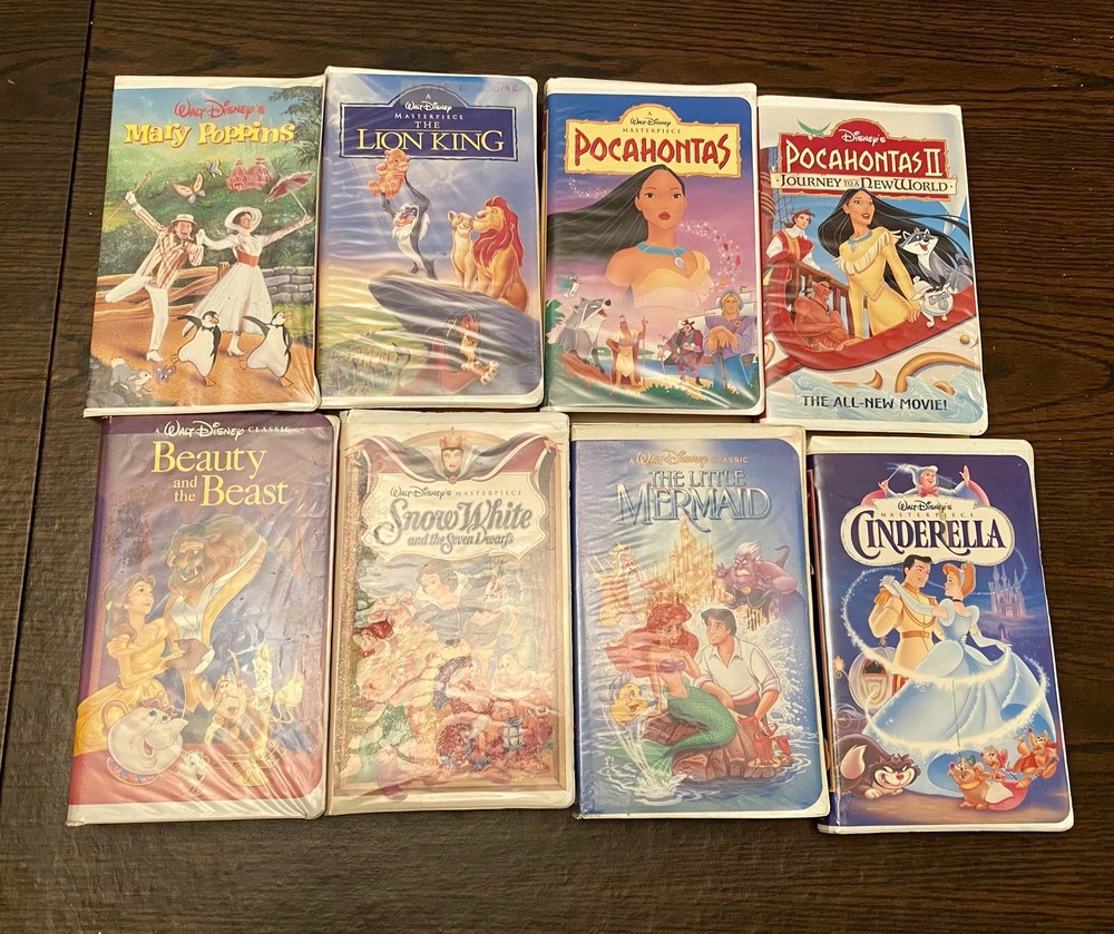 Disney Vhs Lot (8 Total)