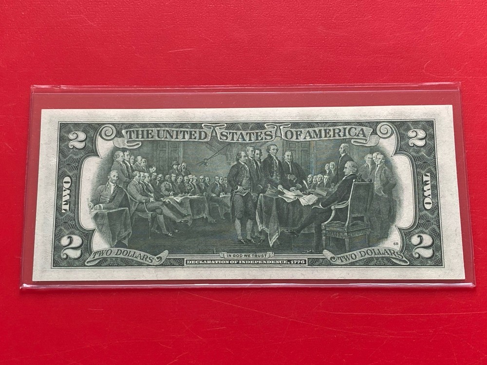 1976 $2 TWO DOLLAR BILL ( Kansas J ) UNCIRCULATED