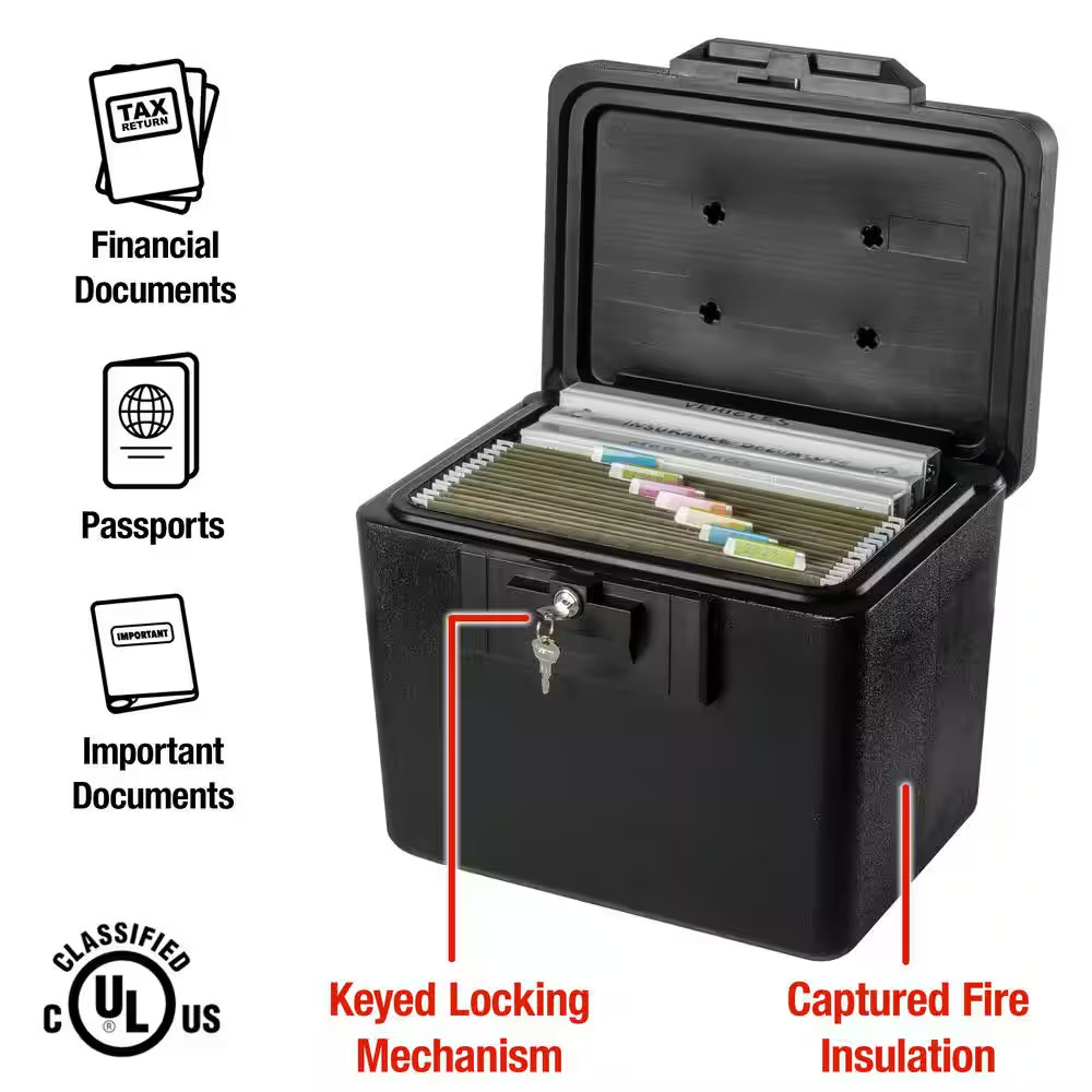0.61 Cu. Ft. Fireproof Safe File Box