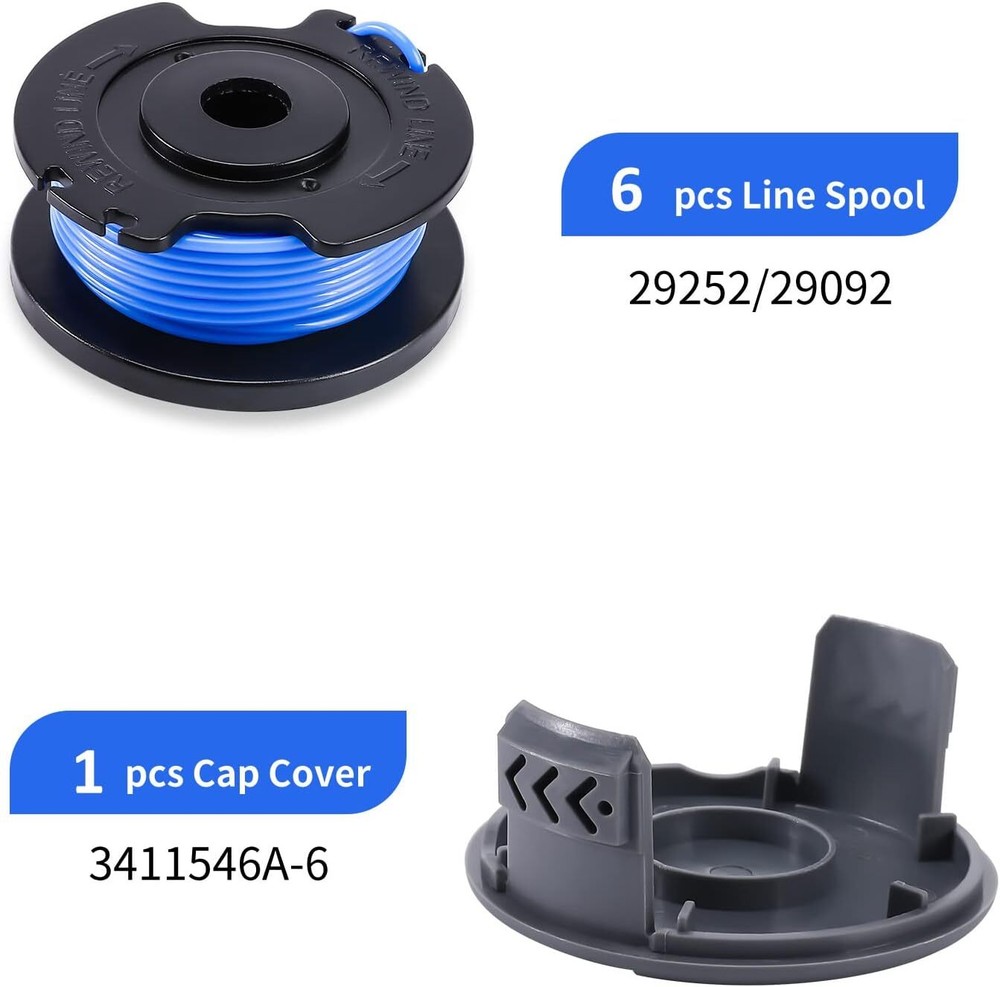 Hart Spools .065" 6 Pack For Auto Feed Trimmers fits All HART String Trimmers