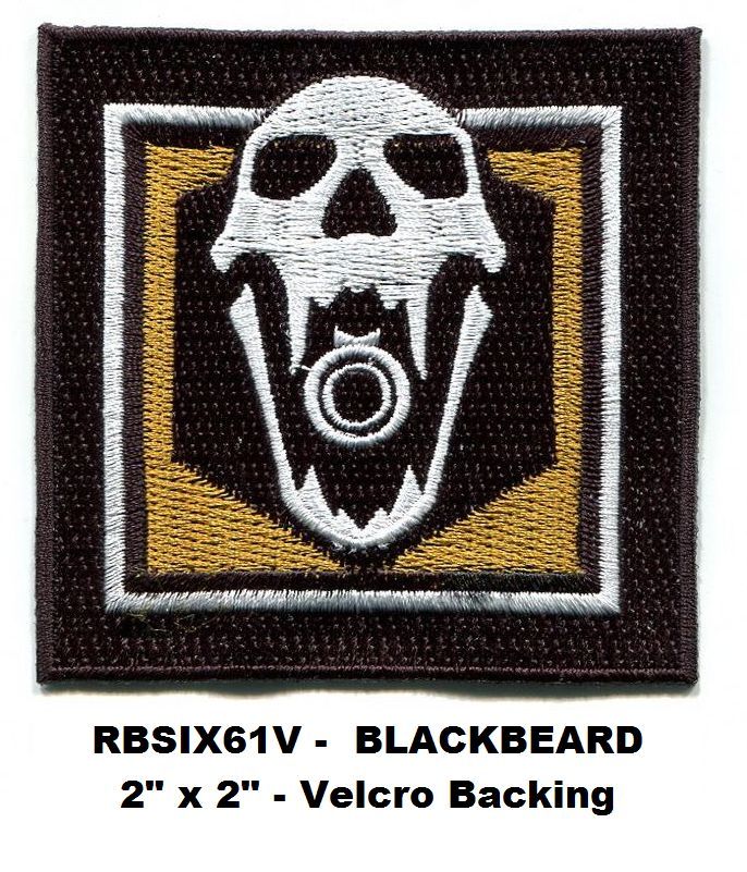 RAINBOW SIX - BLACKBEARD PATCH - 2" - RBSIX61V