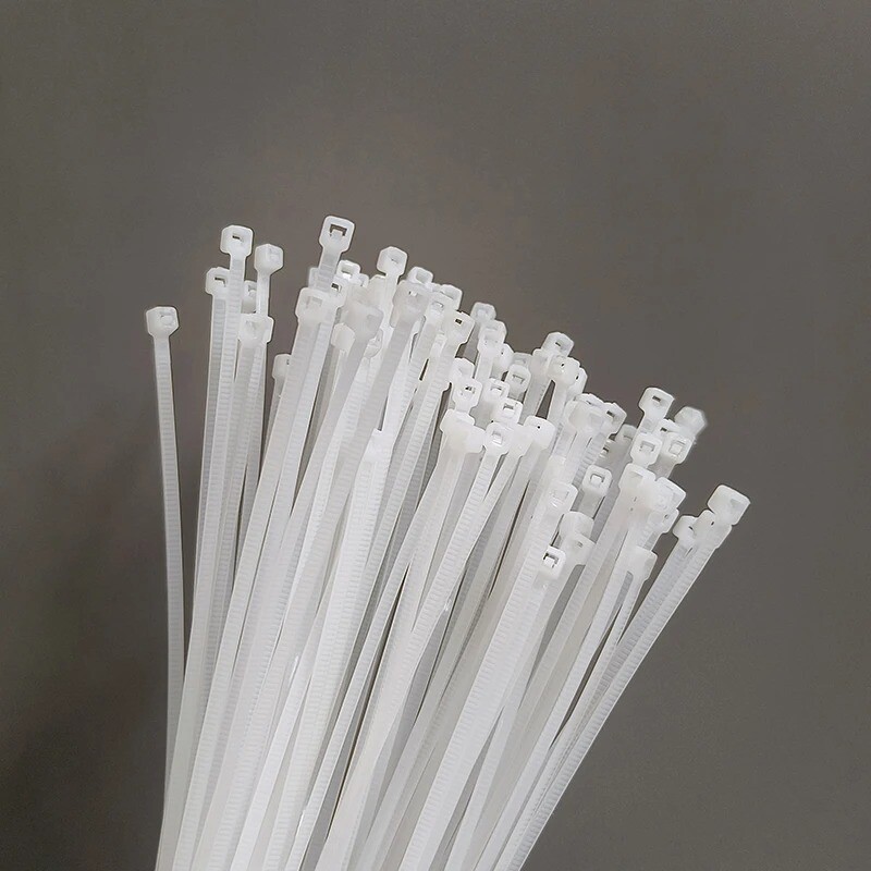 8MM 100Pcs Nylon Cable Ties Adjustable Self-locking Cord Ties Straps Plastic