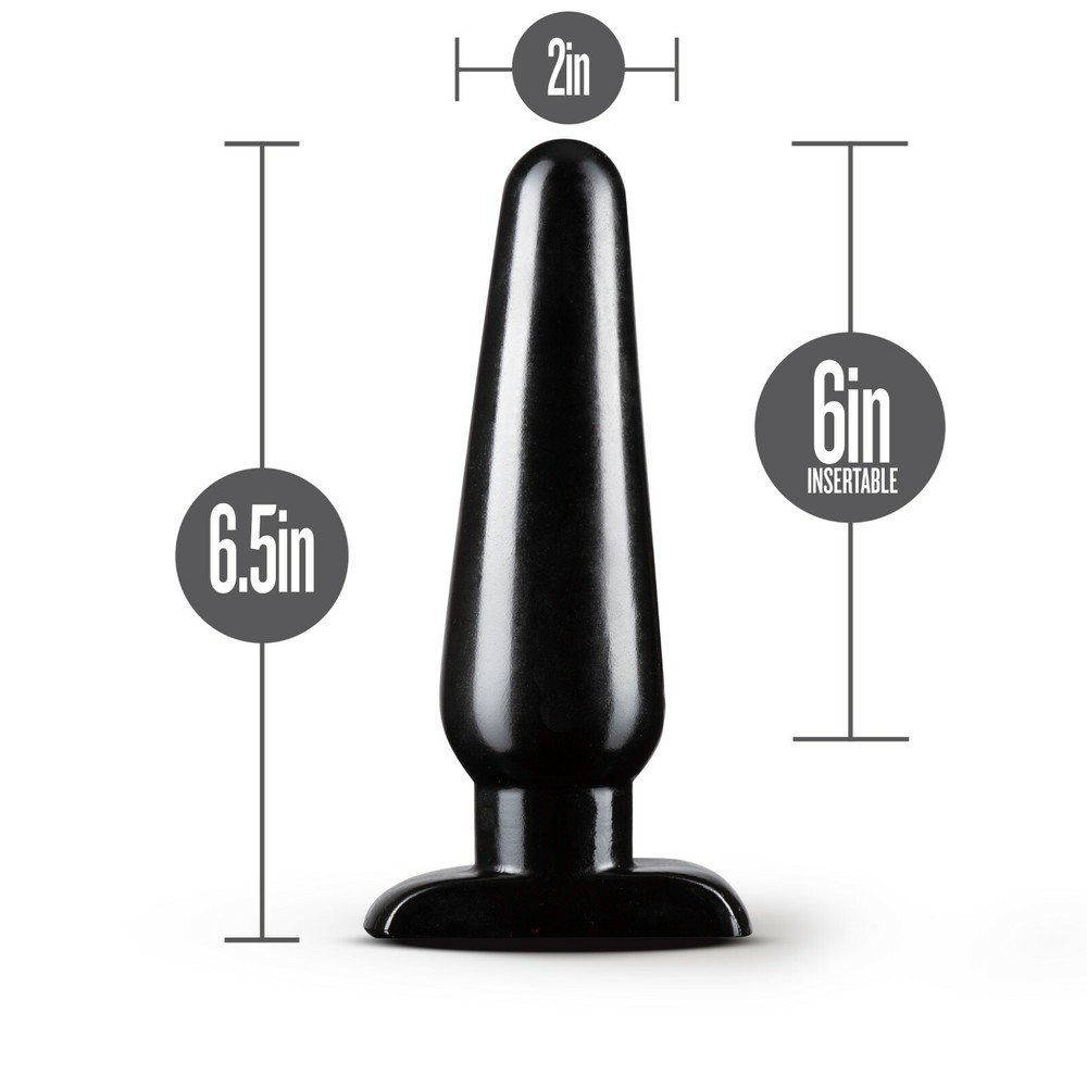 Blush Anal Adventures 6 1/2 Inch Smooth Large Easy To Insert Basic Butt Plug
