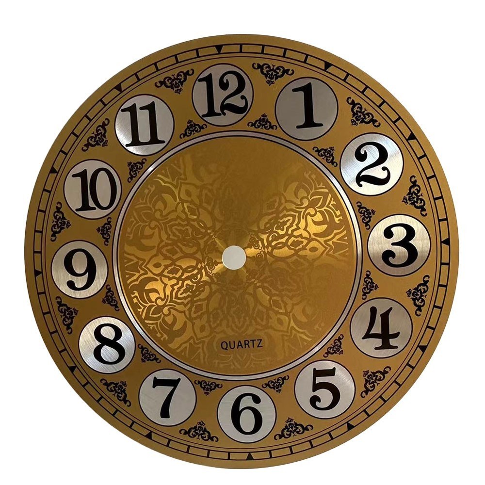 Arabic Numbered Aluminium Wall Clock Face Perfect for Creative DIY Designs