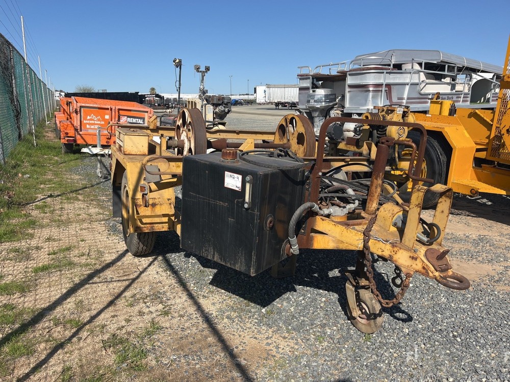 1986 Harper Line Pulling Winch Trailer # 4457