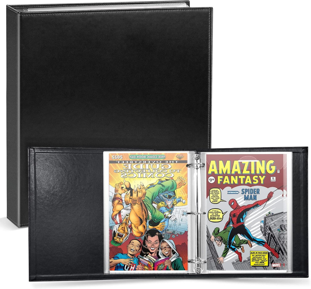 Comic Book Storage Album, Comic Book Binder - for Current, Silver Age, Regular C