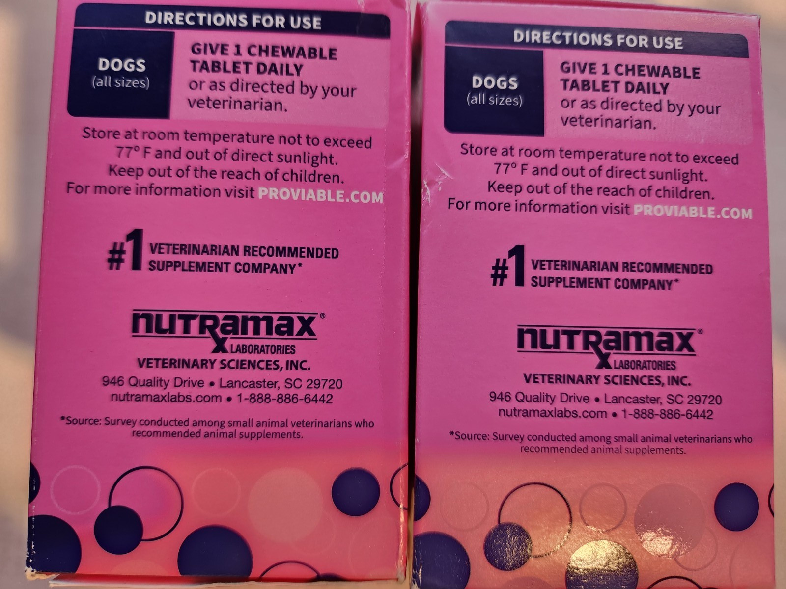 Proviable Digestive Health Supplement for Dogs - 120 Chewable Tabs (2 Boxes)