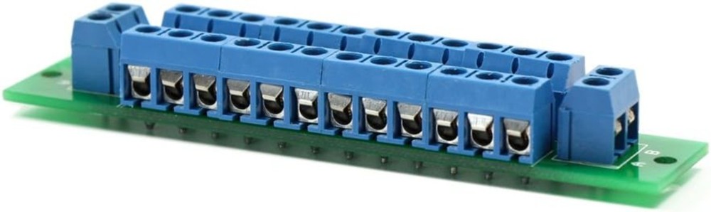 12 Position Power Distribution Board with 2 Inputs for Model Train Lighting