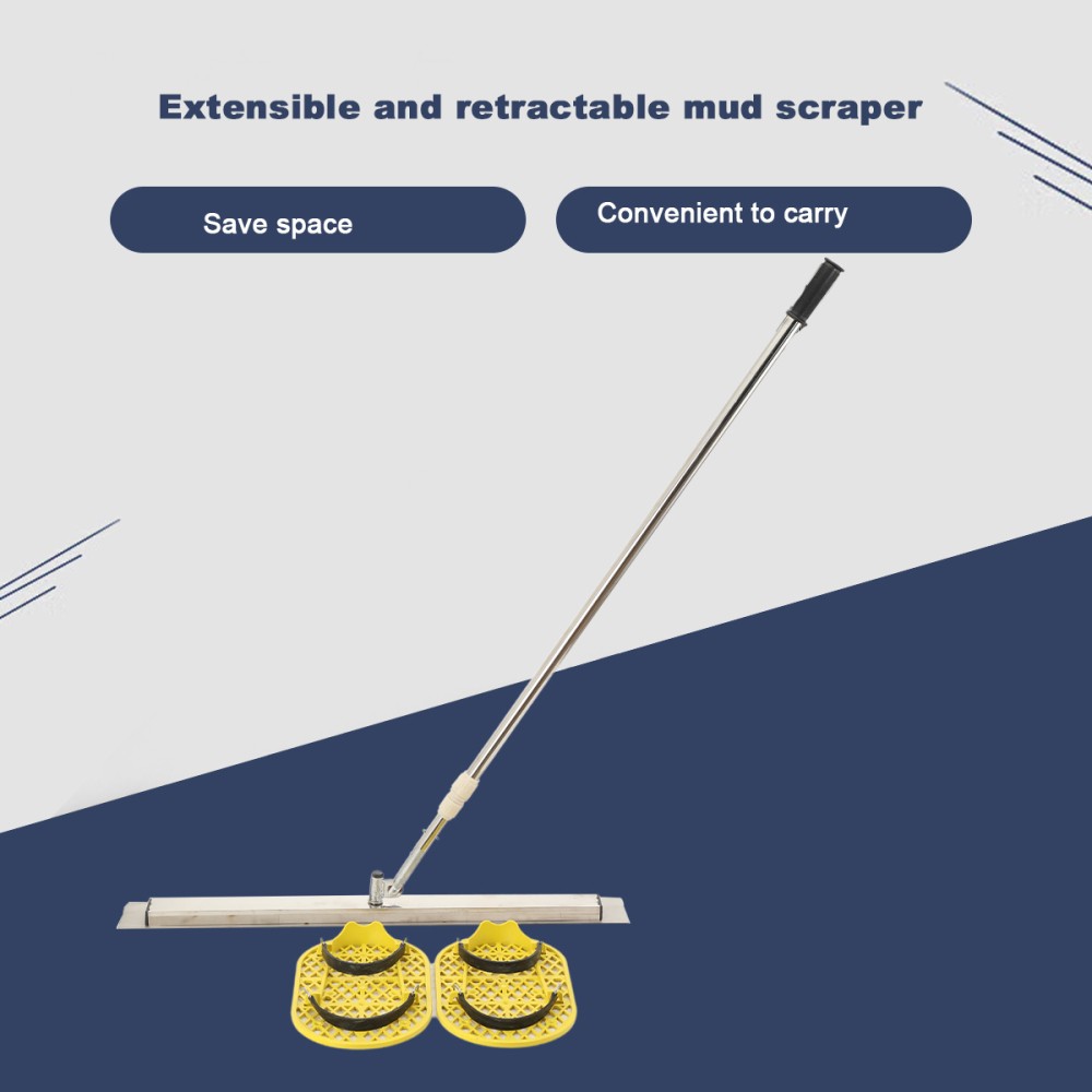 Long Handle Concrete Trowel Cement Surface Smoothing Tool With Finishing Shoes