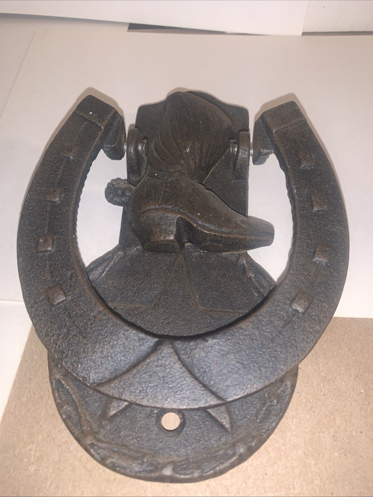 Rustic Cowboy Boot Door Knocker