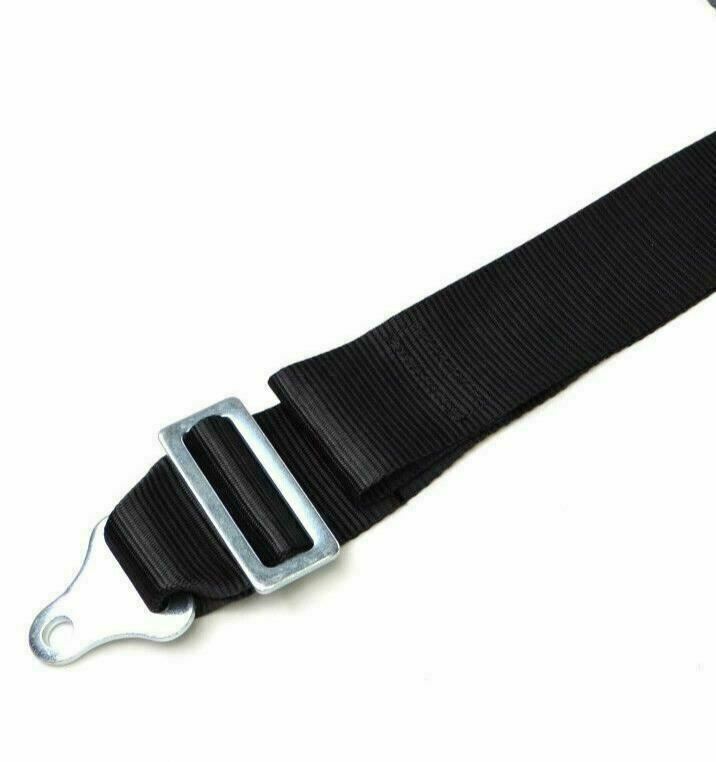 DRAG RACING UNIVERSAL HANS 3" RACE HARNESS SFI 16.1 ROLL BAR MOUNT 5 POINT BLACK