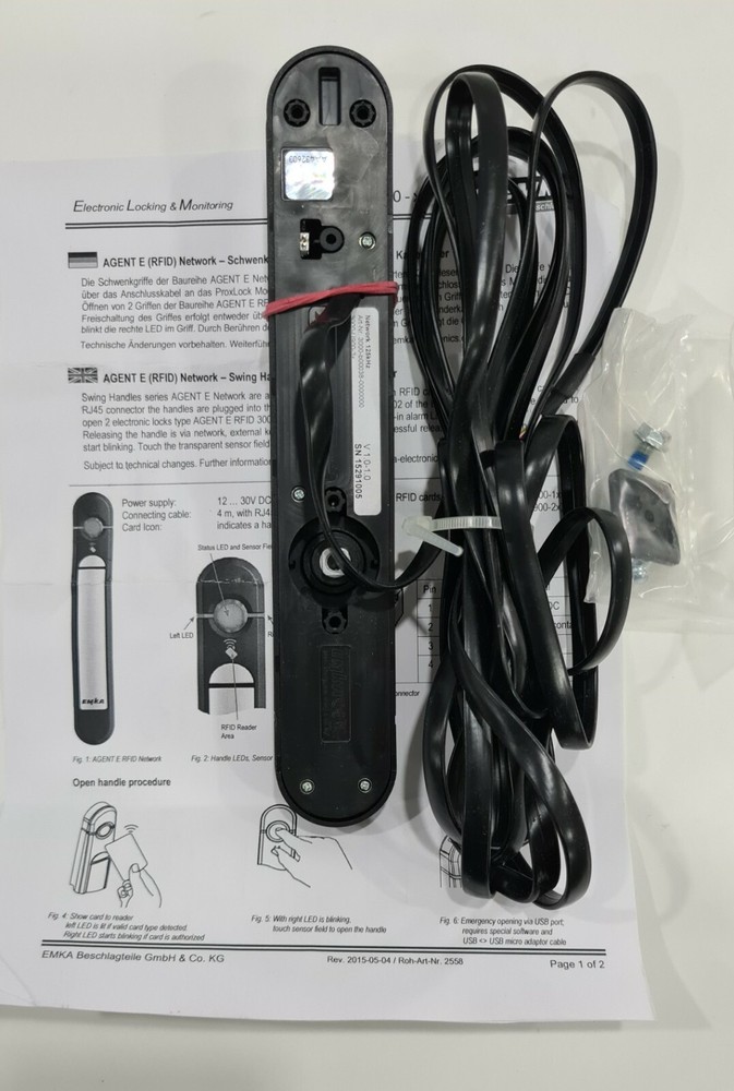 Raritan Emka sml-eka-agent-e-l Electro-mechanical Swing handle