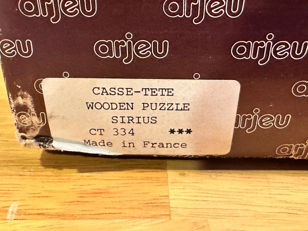 Sirius CT334 Arjeu wood puzzle