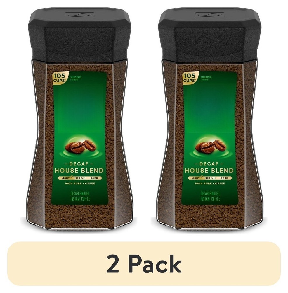 (2 pack) Taster's Choice Decaf House Blend, Medium Light Roast Instant Coffee