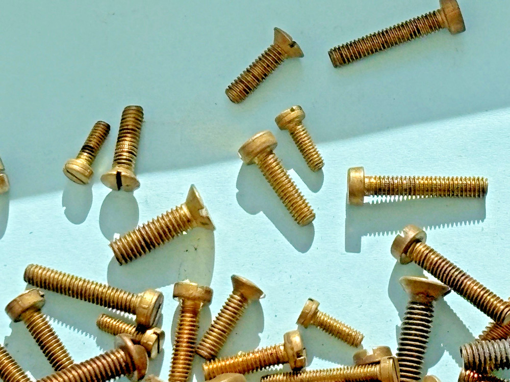 Clock brass Screws Bolts BA mix size model engineer steam engine Clock Maker