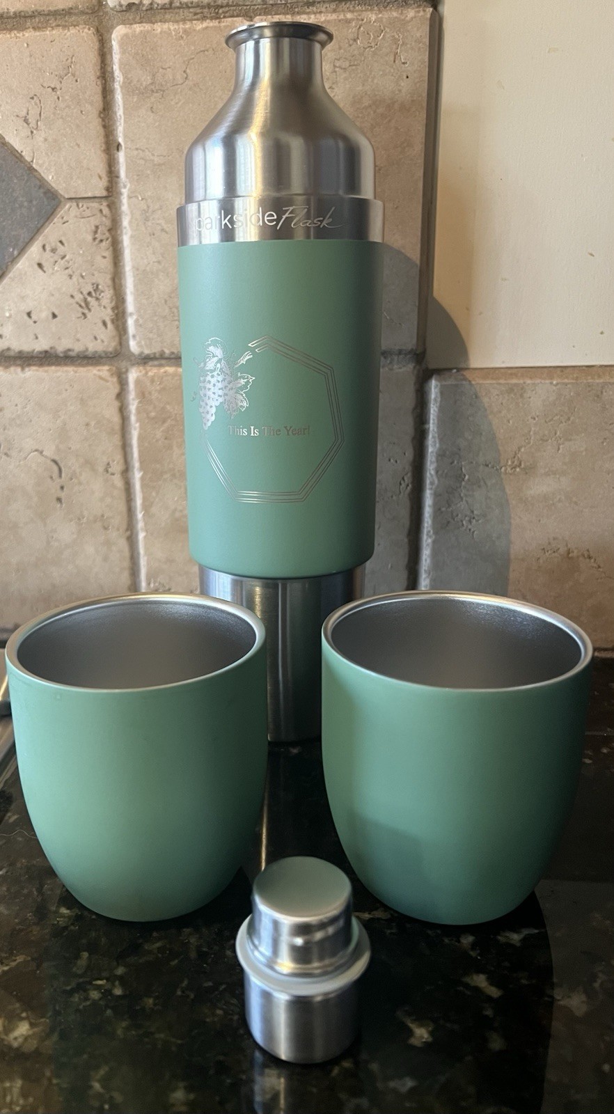 Parkside High Camp Flask 750ml Sage Green (New)