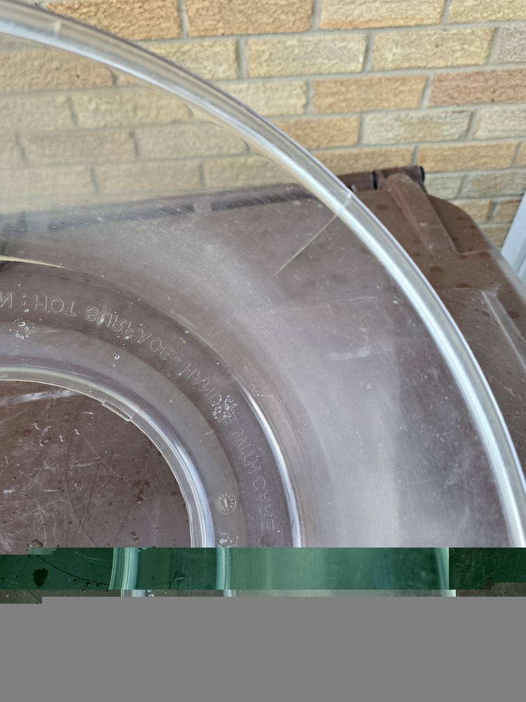 NUWAVE Dome Infrared Oven Clear Plastic Cover & Ring 20344 Replacement Part