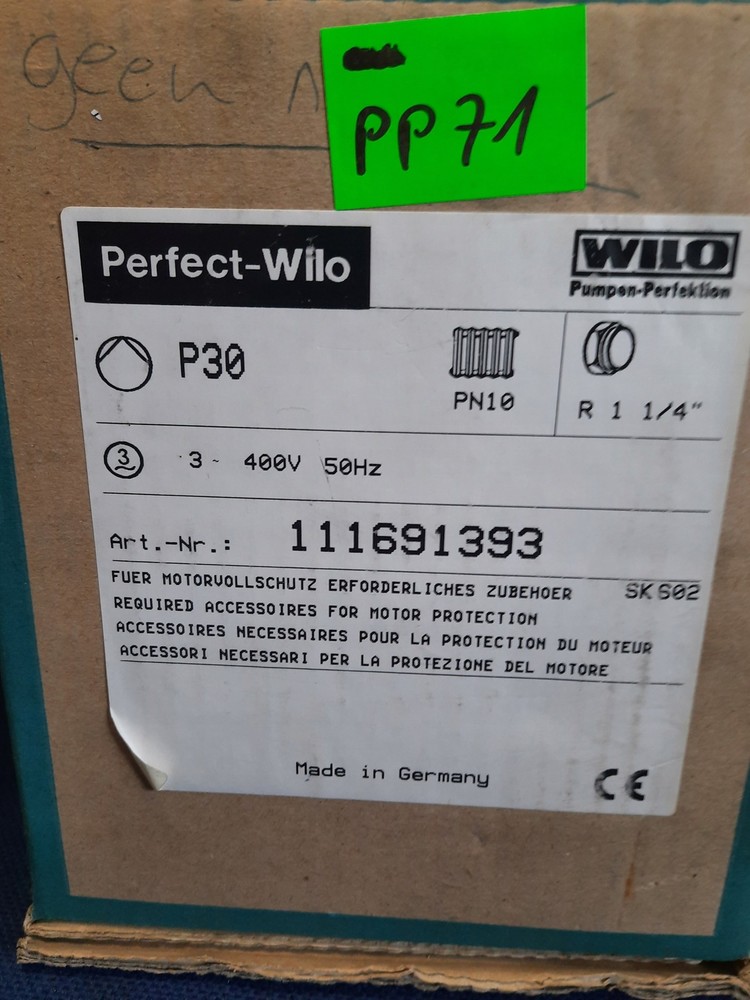 Wilo P30 PN10 Pump