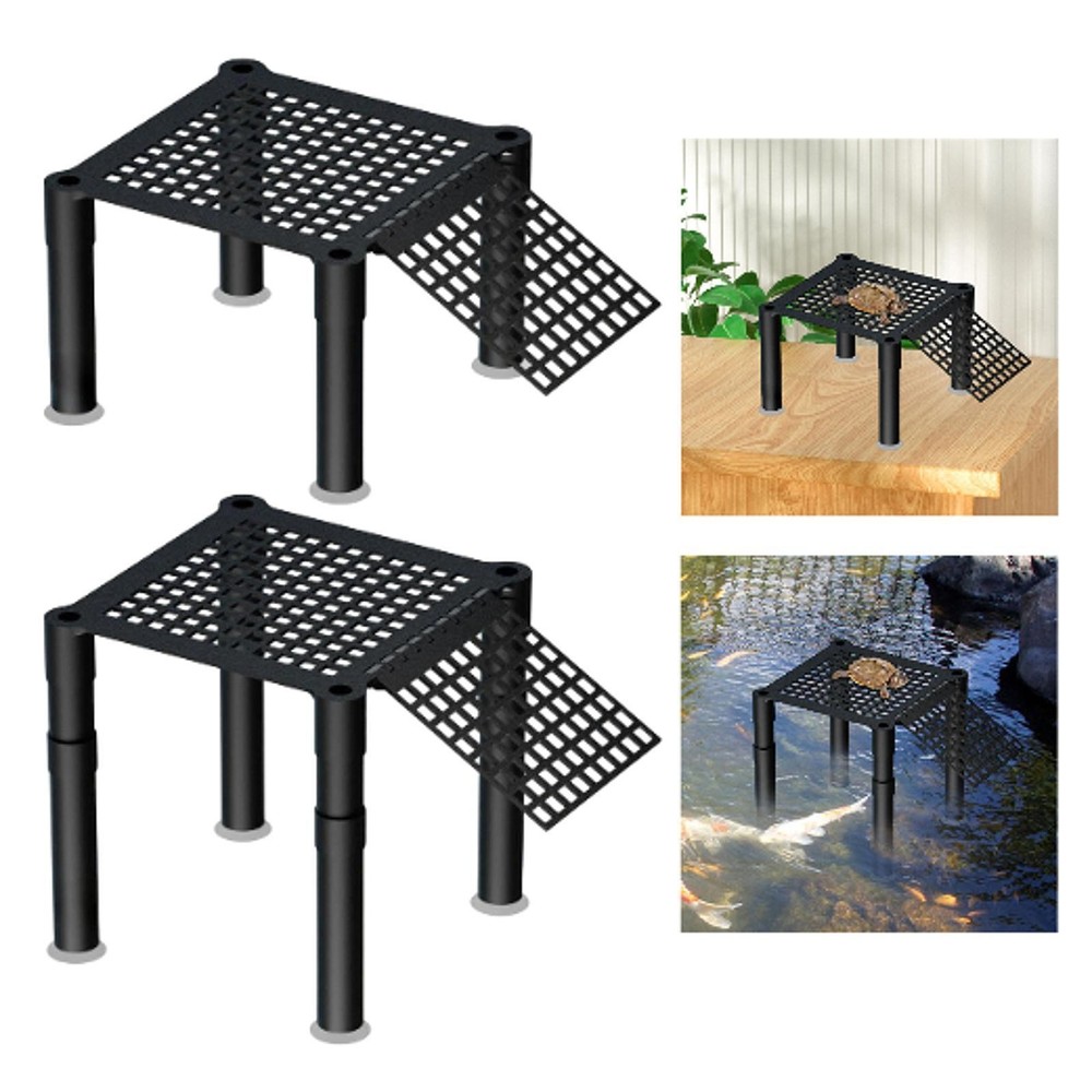 Turtle Basking Platform Multifunctional Easy to Install Stable Aquatic Reptile