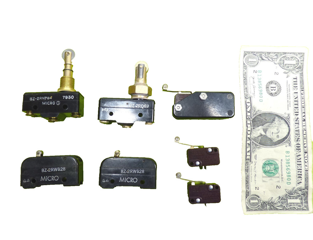 7 Mixed lot roller lever micro switch Honeywell Cherry microswitch